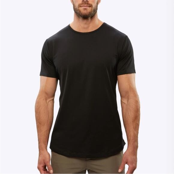 Cuts Clothing Other - Cuts Curve-Hem Black Short Sleeve T-Shirt Size XXL